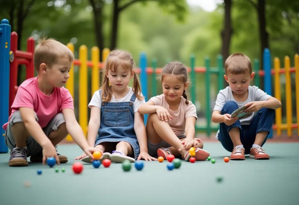 children playing