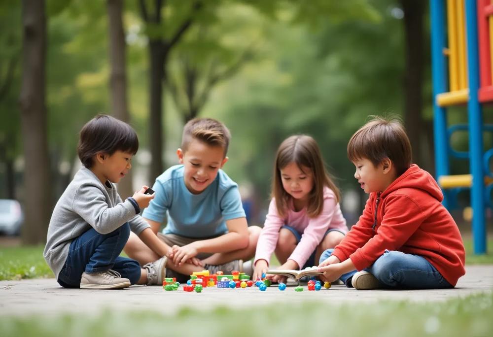 children playing