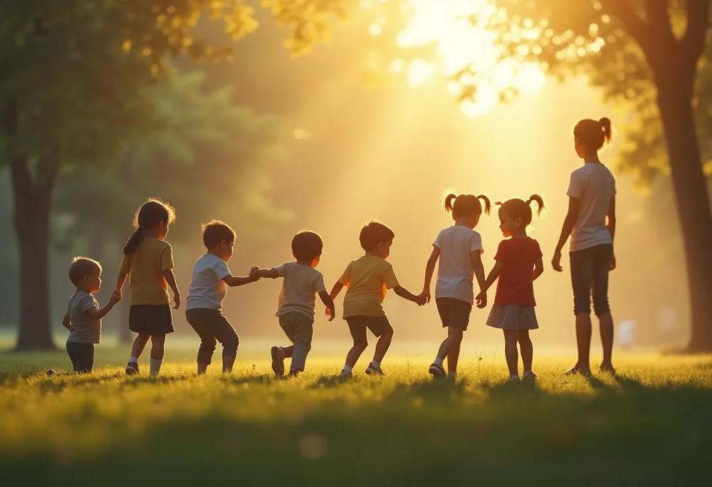children playing